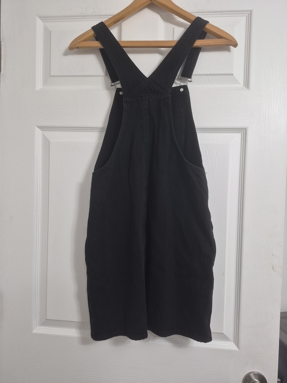 Simons Twik Black Denim Overall Dress with Bib - Picture 8 of 8